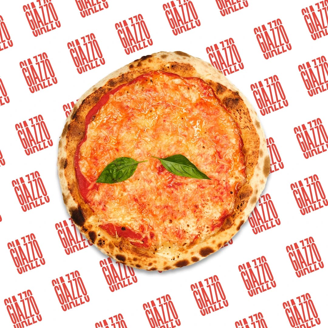 Pizza Margherita (vegan) bei Giazzo